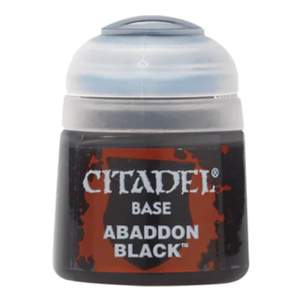 Bote de Pintura Citadel Base Abaddon Black 12 ml
