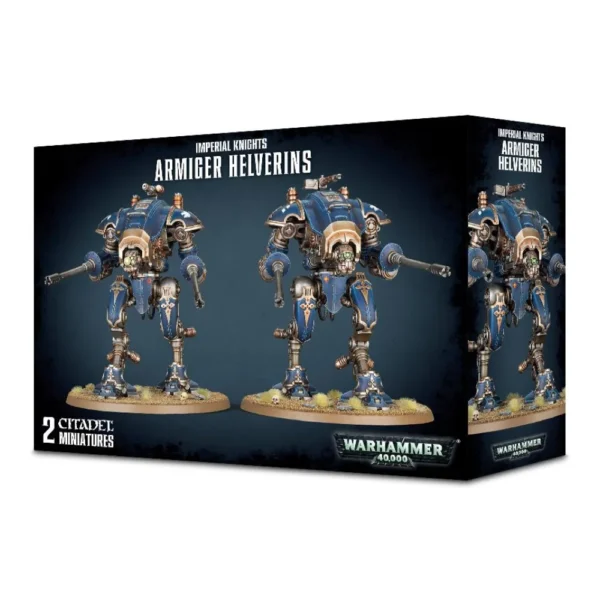 Warhammer 40K Imperial Knights Armiger Helverin Warglives 2 Miniaturas