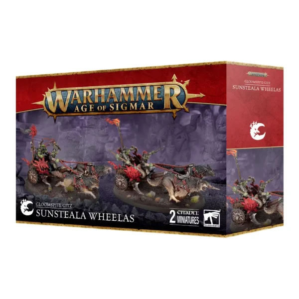 Warhammer Age of Sigmar Gloomspite Gitz Sunsteala Wheelas 2 Miniaturas