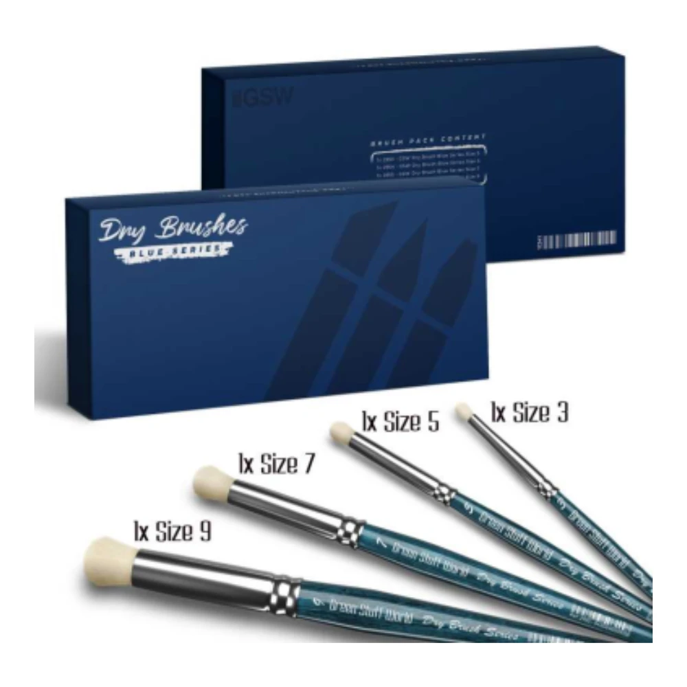 Caja Pinceles Premium para Pincel Seco BLUE SERIES