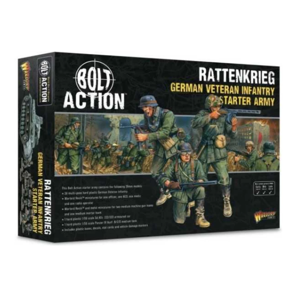 Caja de Inicio Bolt Action Rattenkrieg German Veteran Infantry Starter Army Warlord Games