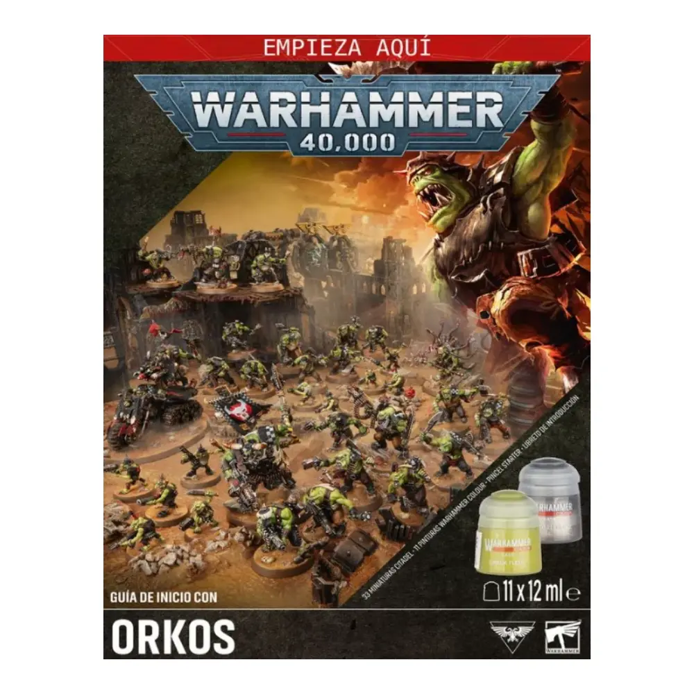 Caja de inicio de Warhammer 40K Orkos