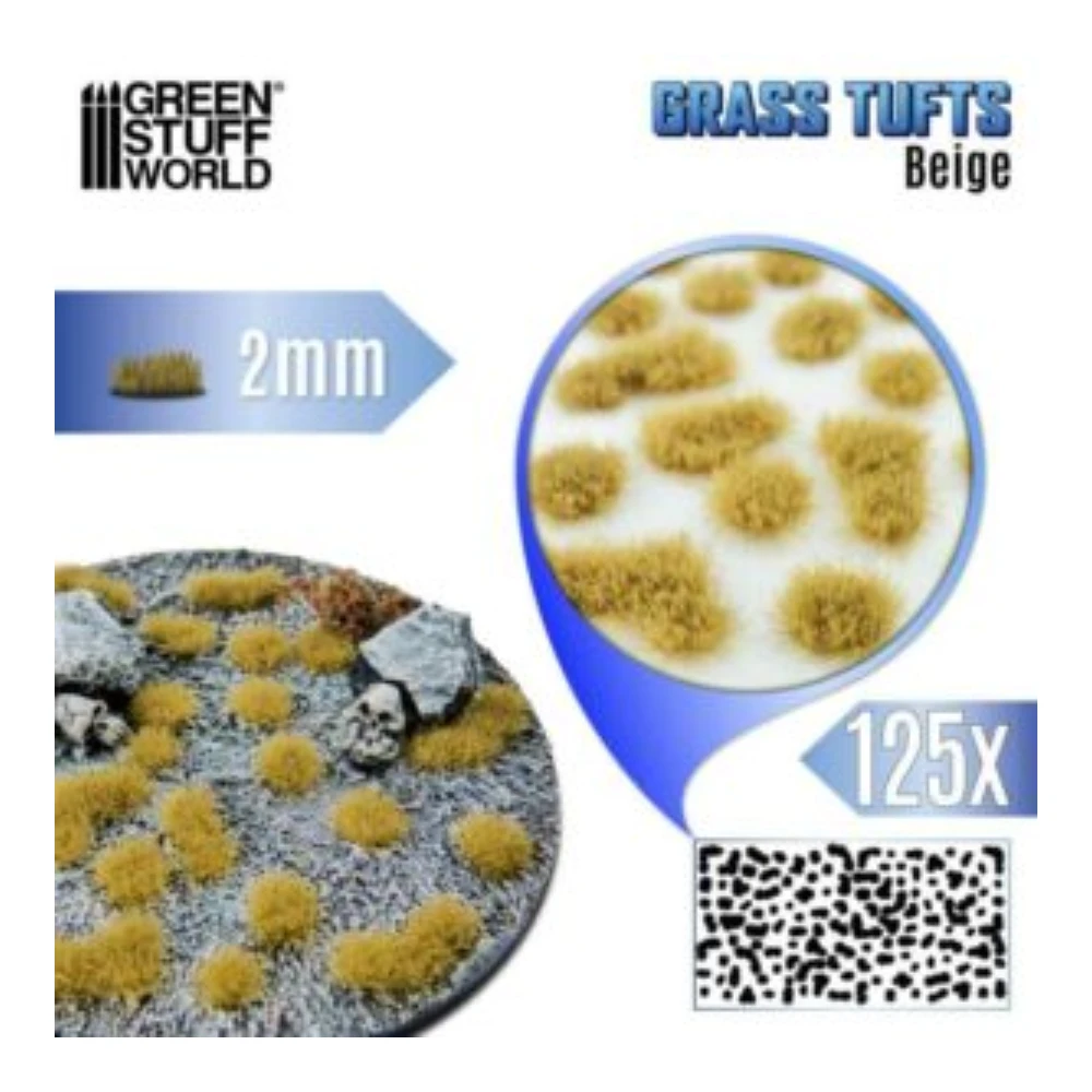 Matas Cesped Tufts 2 mm Beige Green Stuff