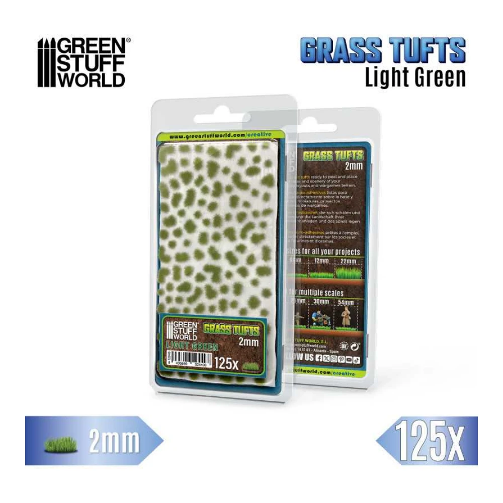 Matas Cesped Tufts 2 mm Verde Claro Green Stuff