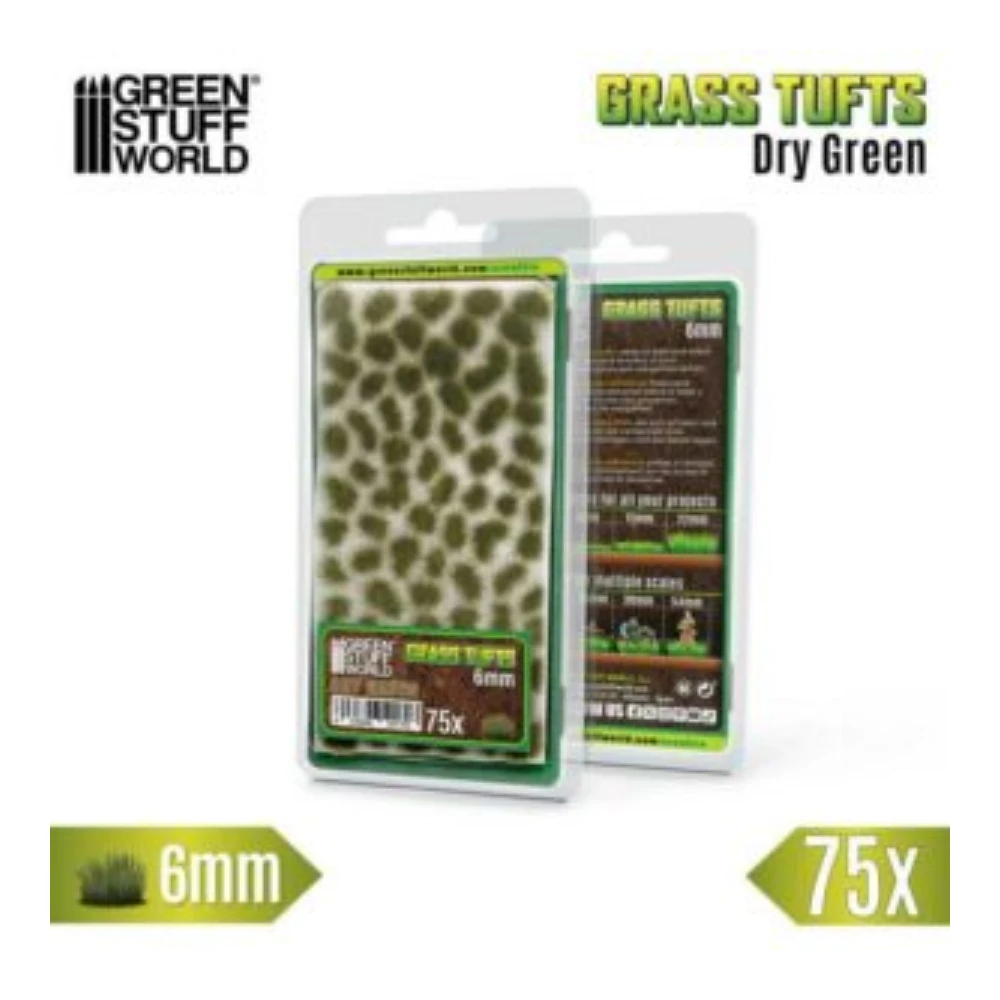 Matas Cesped Tufts 6 mm Verde Seco Green Stuff