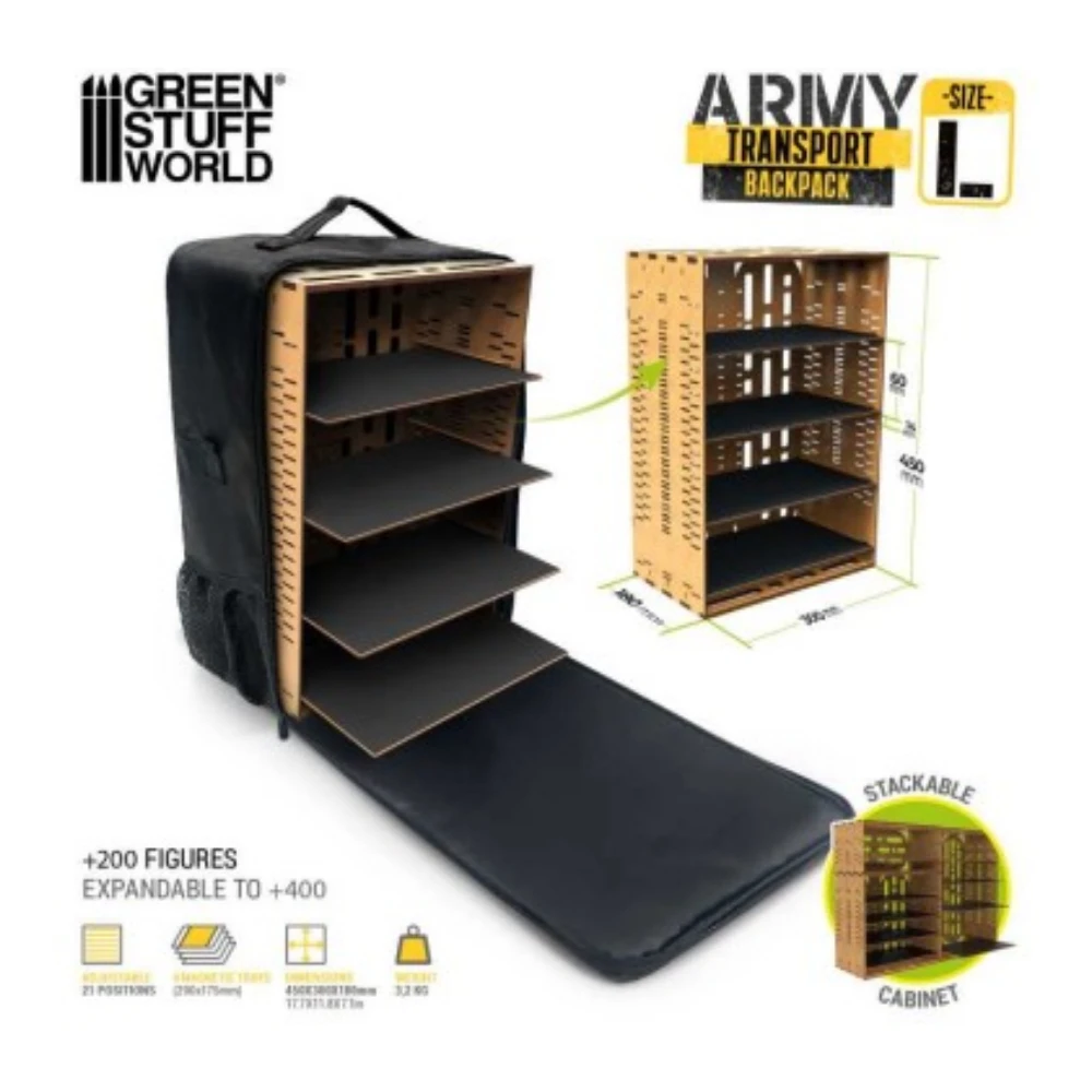 Mochila Transporte Miniaturas Green Stuff
