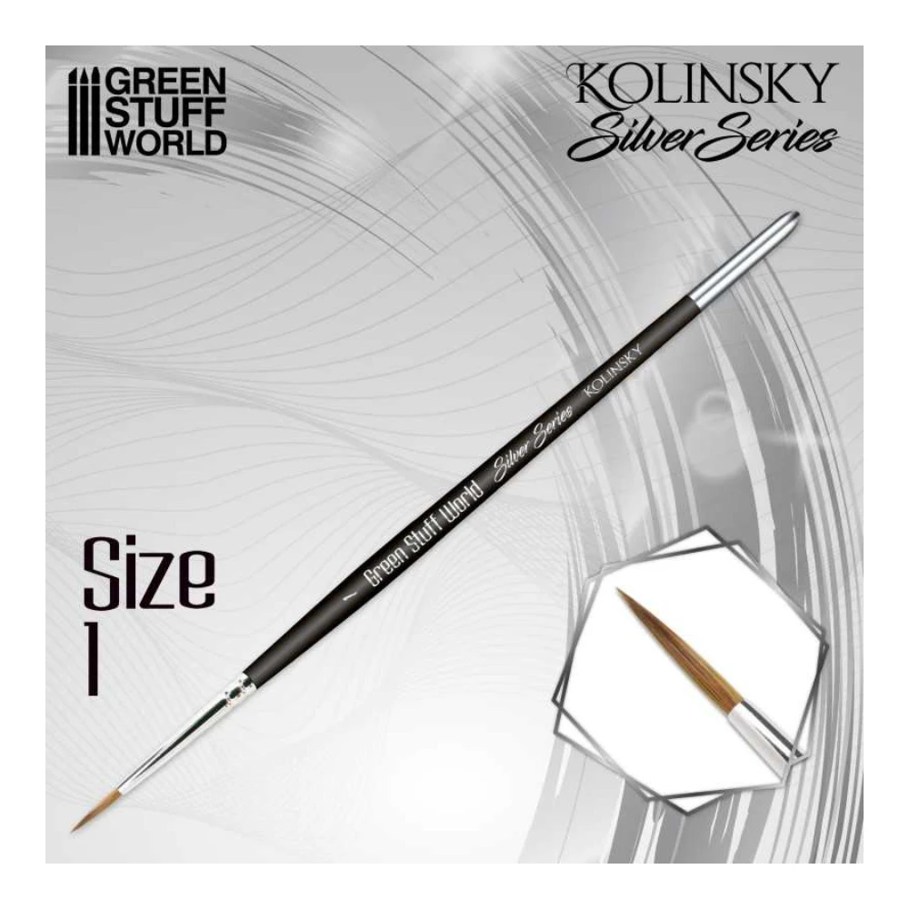 Pincel para Miniaturas Nº1 HeraModels Miniature Master Serie Marta Kolinsky