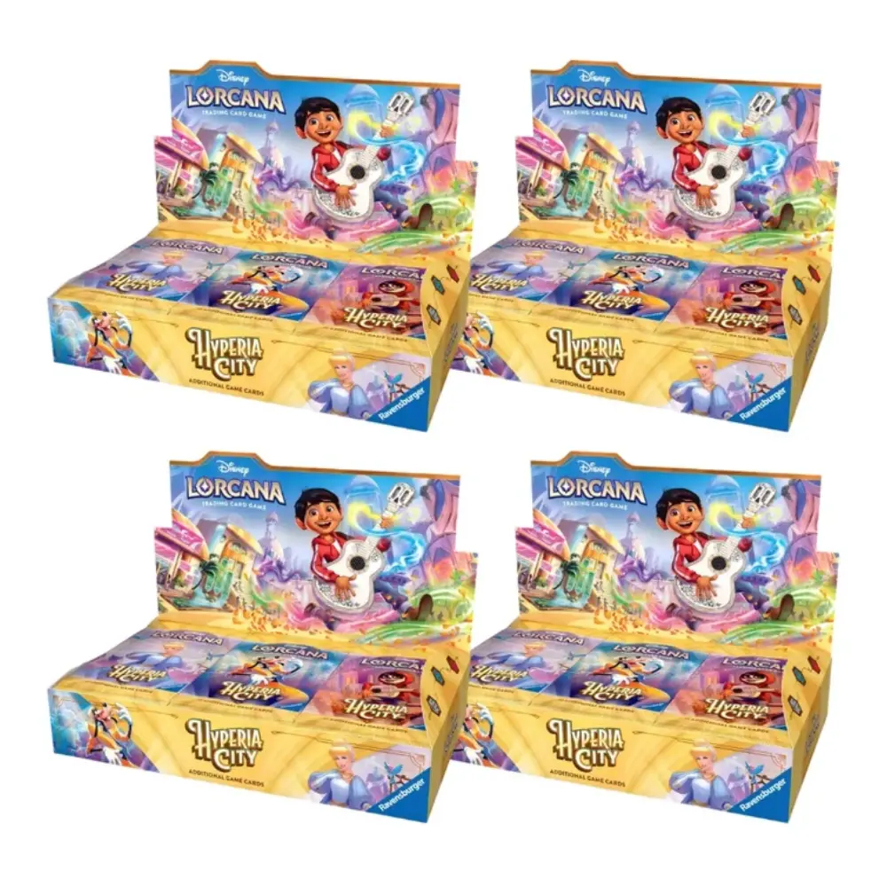 Pre-Pedido Case x4 Paquetes de Refuerzo (24 Unidades) Inglés Hyperia City Disney Lorcana TCG
