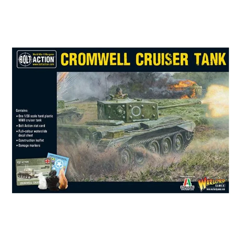 Vehículo Bolt Action Cromwell Cruiser Tank 1 Miniatura