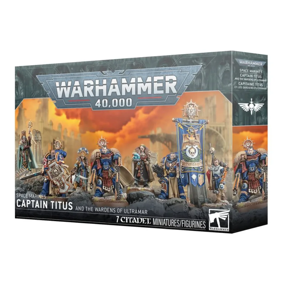 Warhammer 40K Capitán Titus y los Guardianes de Ultramar 7 Miniaturas