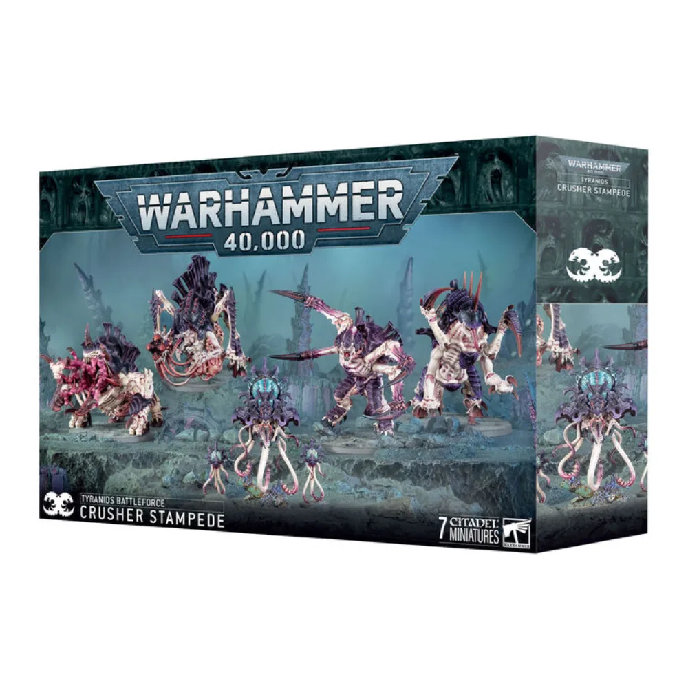 Warhammer 40K Fuerza de batalla de Tiránidos Estampida Aplastante 7 Miniaturas