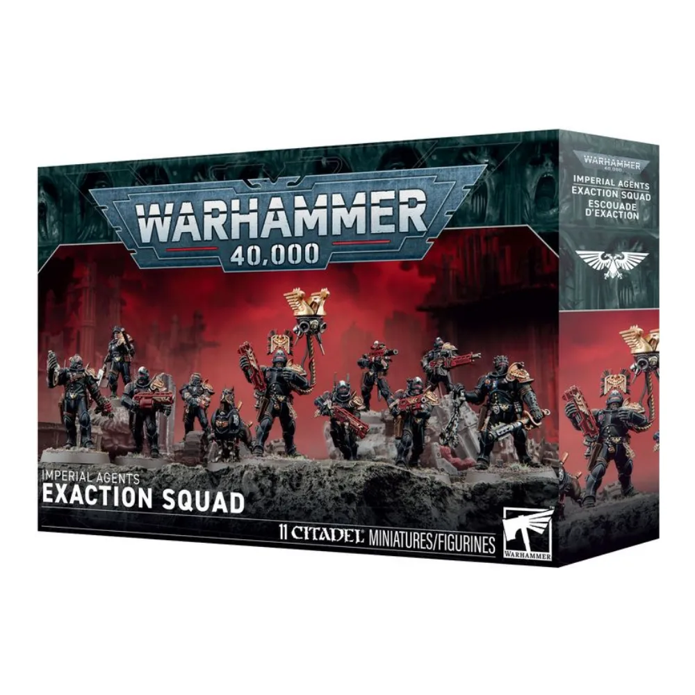 Warhammer 40K Imperial Agents Escuadra de Exacción 11 Miniaturas