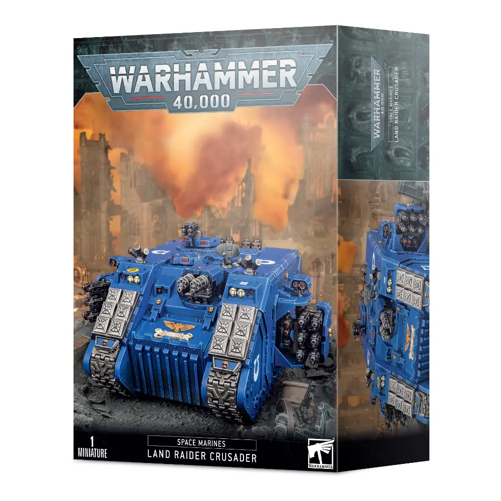 Warhammer 40K Spaces Marines Land Raider Crusader 1 Miniatura
