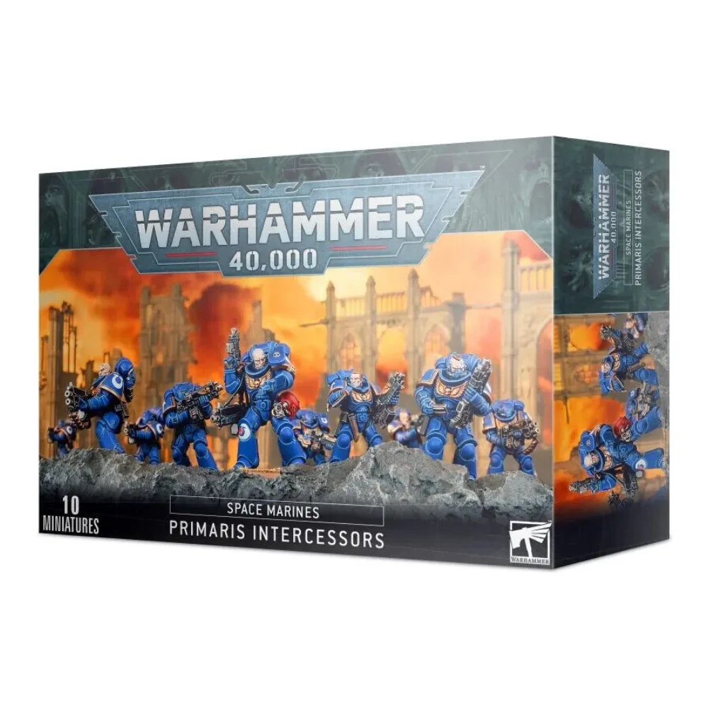 Warhammer 40K Spaces Marines Primaris Intercessors 10 Miniaturas