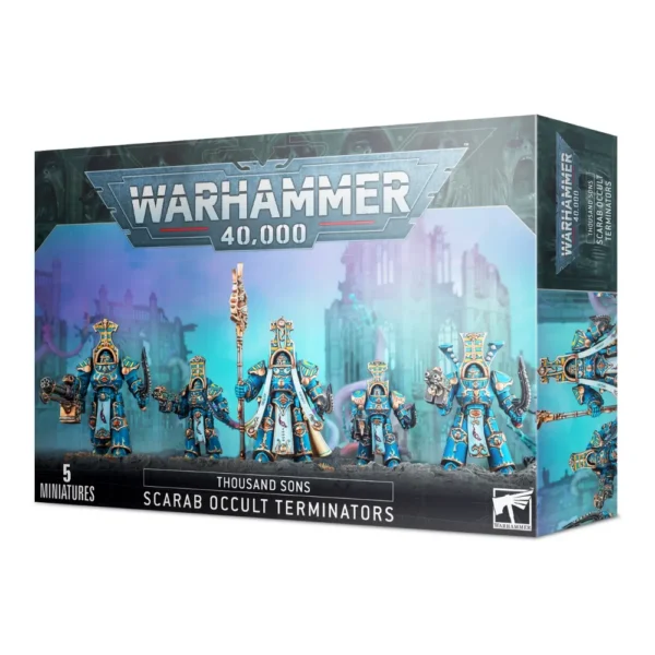 Warhammer 40K Thousand Sons Scarab Occult Terminators 5 Miniaturas