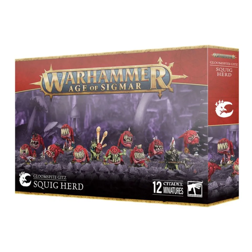 Warhammer Age of Sigmar Gloomspite Gitz Squig Herd 12 Miniaturas