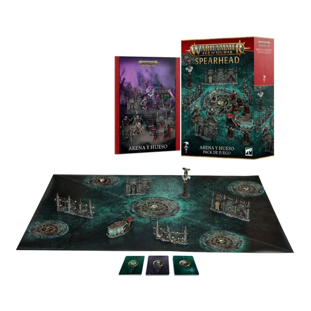 Warhammer Age of Sigmar Spearhead Pack de Juego Arena y Hueso
