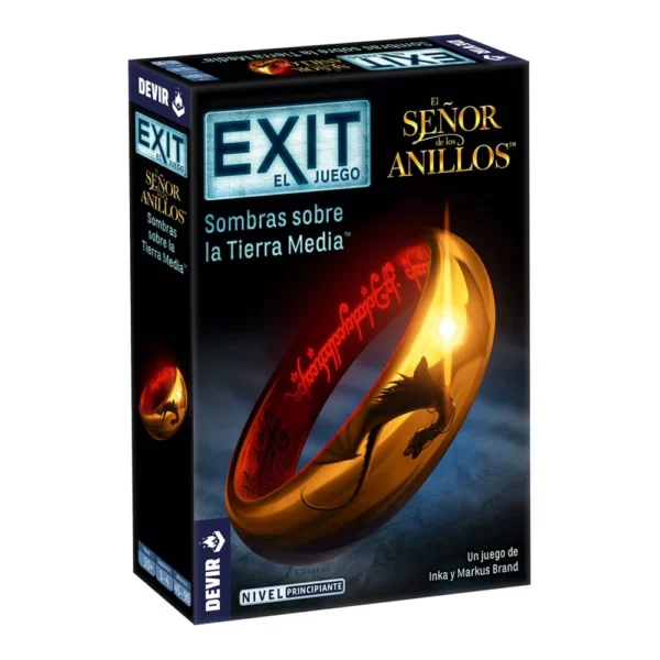 Juego de Mesa Exit El Señor de los Anillos Sombras sobre la Tierra Media de Devir
